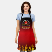 BARBECUE Specialist Vlamgrill Schort (Gedragen)
