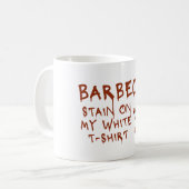 Barbecue Stain op mijn wit Koffiemok (Voorkant links)