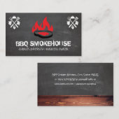 Barbecue Steak op Grill Logo | Restaurant Visitekaartje (Voorkant / Achterkant)