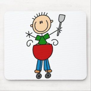 Barbecue Stokfiguur Muismat
