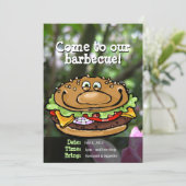 Barbecue Summer Outdoorparty CUSTOMIZE Kaart (Staand voorkant)