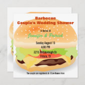 Barbecue Thleed Couple's Wedding Shower Uitnodigin Kaart (Voorkant / Achterkant)
