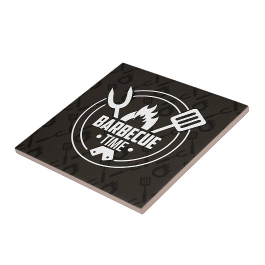 Barbecue Time Tegeltje (Zijkant)