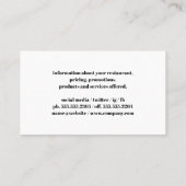 Barbecue Tools | Chef Grill Master | Hout Visitekaartje (Achterkant)