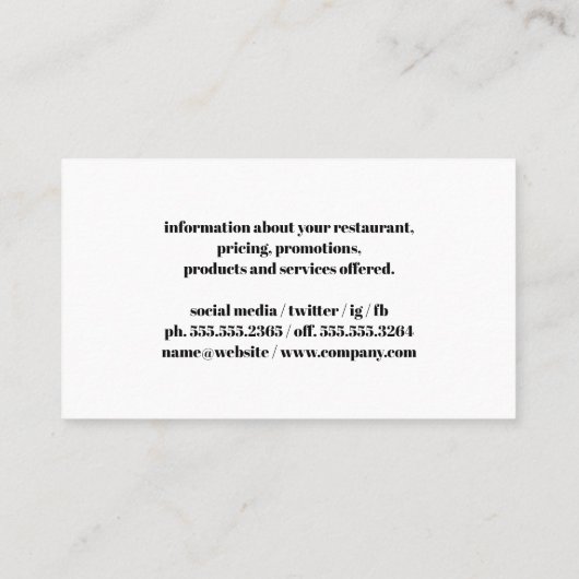 Barbecue Tools | Chef Grill Master | Hout Visitekaartje (Achterkant)