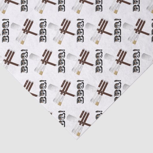 Barbecue Tools Tissuepapier (Detail)