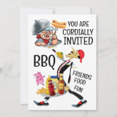 Barbecue / Varkensvlees picknick Kaart (Voorkant)