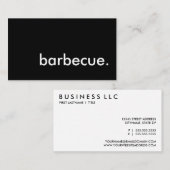 barbecue. visitekaartje (Voorkant / Achterkant)