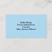 Barbecue Visitekaartje (Achterkant)