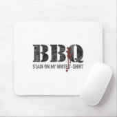 Barbecue vlek op mijn wit _3 muismat (Met muis)