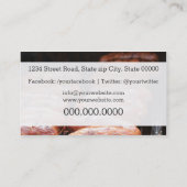 Barbecued sausages/grill/bbq visitekaartje (Achterkant)