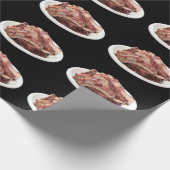 Barbecuede rugribben cadeaupapier (Hoek)