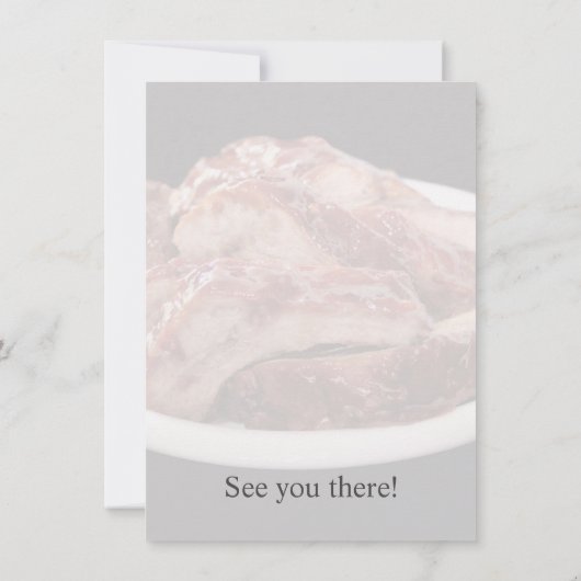 Barbecuede rugribben kaart (Achterkant)