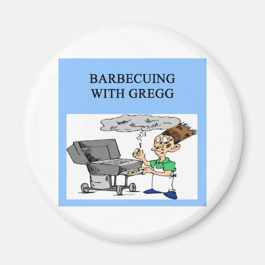 Barbecueën met Gregg Magneet (Voorkant)