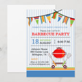 Barbecuefeest uitnodiging (Voorkant / Achterkant)