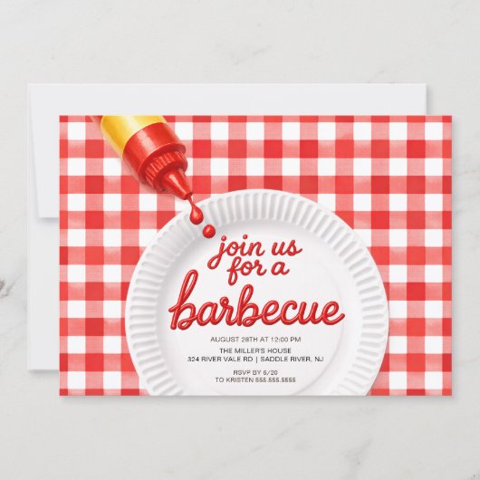 Barbecuefeest Uitnodiging (Voorkant)