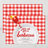 Barbecuefeest Uitnodiging (Voorkant / Achterkant)