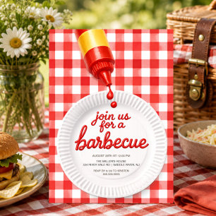 Barbecuefeest uitnodiging