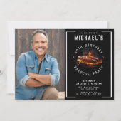 Barbecuefoto 60ste verjaardagsfeestje kaart (Voorkant)