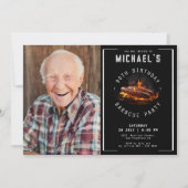 Barbecuefoto 90ste verjaardagsfeestje kaart (Voorkant)