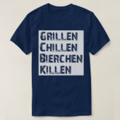 Barbecuefuilbier doden BBQ Barbecue Beer G T-shirt (Design voorkant)