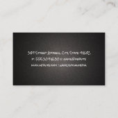 barbecuegril | koken visitekaartje (Achterkant)