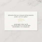 Barbecuegrill Visitekaartje (Achterkant)