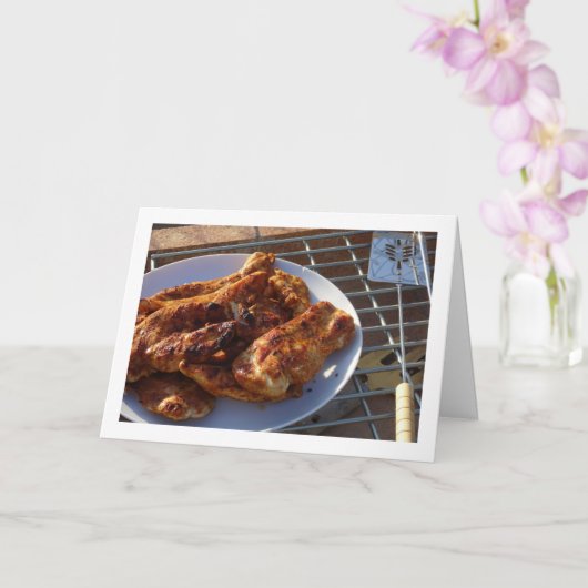 barbecuekip kaart (Orchidee)