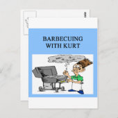 barbecuen met kurt briefkaart (Voorkant / Achterkant)