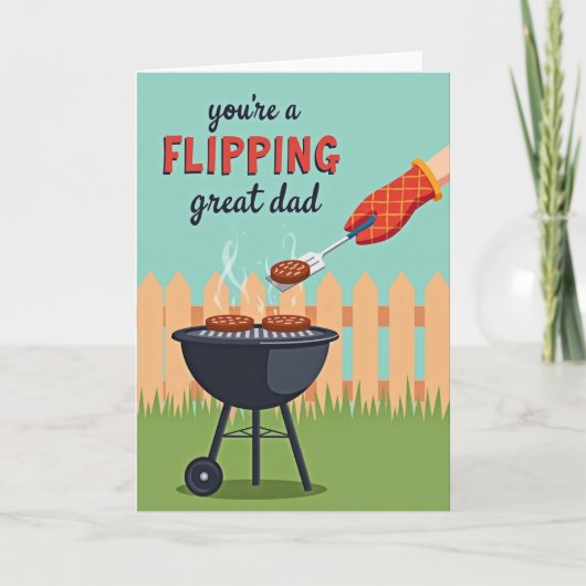 Barbecuen, Omkeren, Geweldige Vader Kaart (Voorkant)