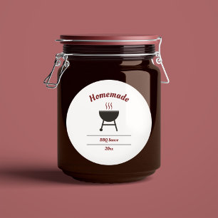 Barbecuesaus BBQ Label Sticker
