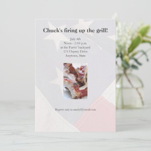 Barbecuesribben sluiten dicht bij elkaar kaart (Staand voorkant)