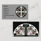 Barbed Cross Visitekaartje (Voorkant / Achterkant)