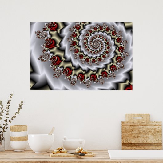 Barbed Nautilus Poster (Keuken)