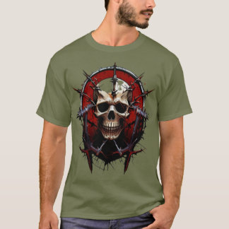 "Barbed Skull Death Metal T-Shirt – Hardcore Grap