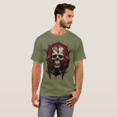  "Barbed Skull Death Metal T-Shirt – Hardcore Grap (Voorkant volledig)