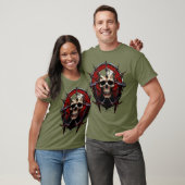  "Barbed Skull Death Metal T-Shirt – Hardcore Grap (Unisex)