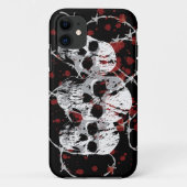 Barbed Skulls Custom iphone 5 Hoesje (Achterkant)