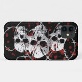 Barbed Skulls Custom iphone 5 Hoesje (Achterkant (horizontaal))
