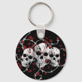 Barbed Skulls Sleutelhanger (Voorkant)