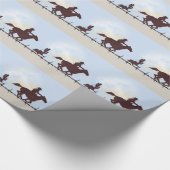 Barbed Wire Cowboy Gift Wrap Cadeaupapier (Hoek)