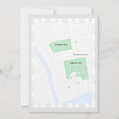 Barbed Wire Damask Roos Gothic Wedding Kaart (Achterkant)