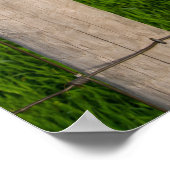 Barbed Wire Fence Post Poster (Hoek)