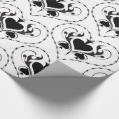 Barbed Wire Heart Black Spades Thunder_Cove Cadeaupapier (Hoek)