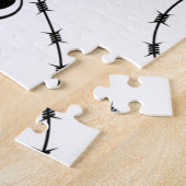 Barbed Wire Heart Black Spades Thunder_Cove Legpuzzel (Zijkant)