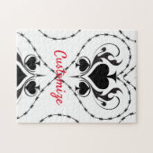 Barbed Wire Heart Black Spades Thunder_Cove Legpuzzel (Horizontaal)