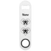 Barbed Wire Heart Black Spades Thunder_Cove Speed Flessenopener (Voorkant)