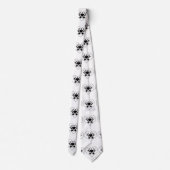 Barbed Wire Heart Black Spades Thunder_Cove Stropdas (Achterkant)