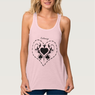 Barbed Wire Heart Black Spades Thunder_Cove Tanktop