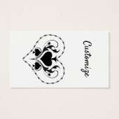 Barbed Wire Heart Black Spades Thunder_Cove Visitekaartje (Achterkant)